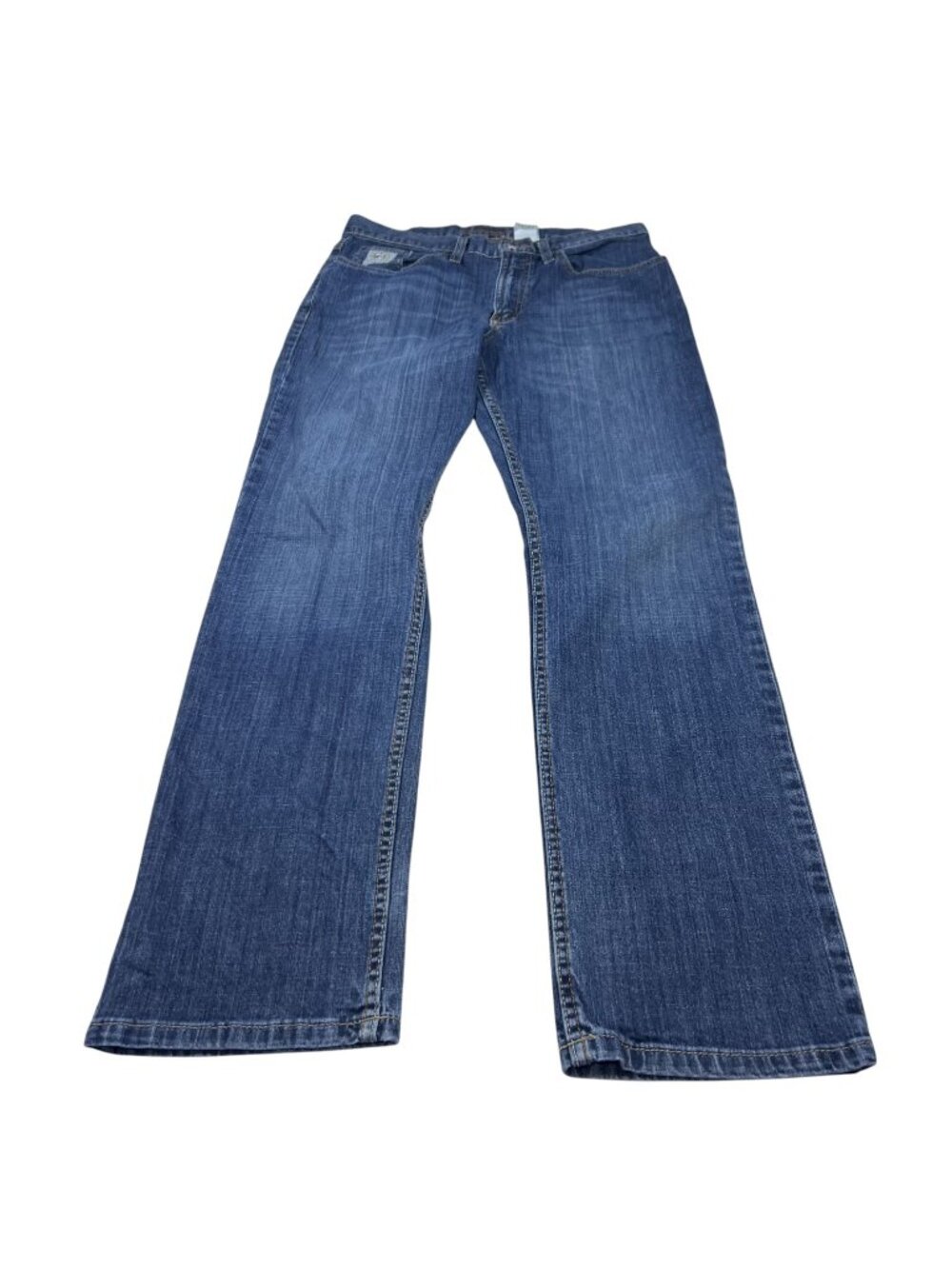 Cinch Mens Silver Label Blue Denim Jeans Size 32x32 Medium Wash Western Rodeo